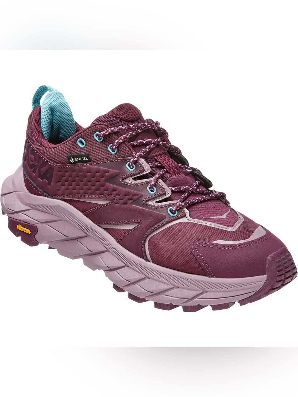 Hoka One One Anacapa Low GTX Women's Hiking Shoes - Grape Wine Mulberry Purple - Picture 2 of 5